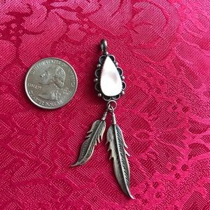 Antique Native American Feather Pendant